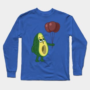 Avocado with balloons Long Sleeve T-Shirt